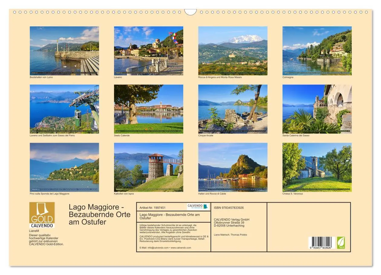 Bild: 9783457833926 | Lago Maggiore - Bezaubernde Orte am Ostufer (Wandkalender 2026 DIN...
