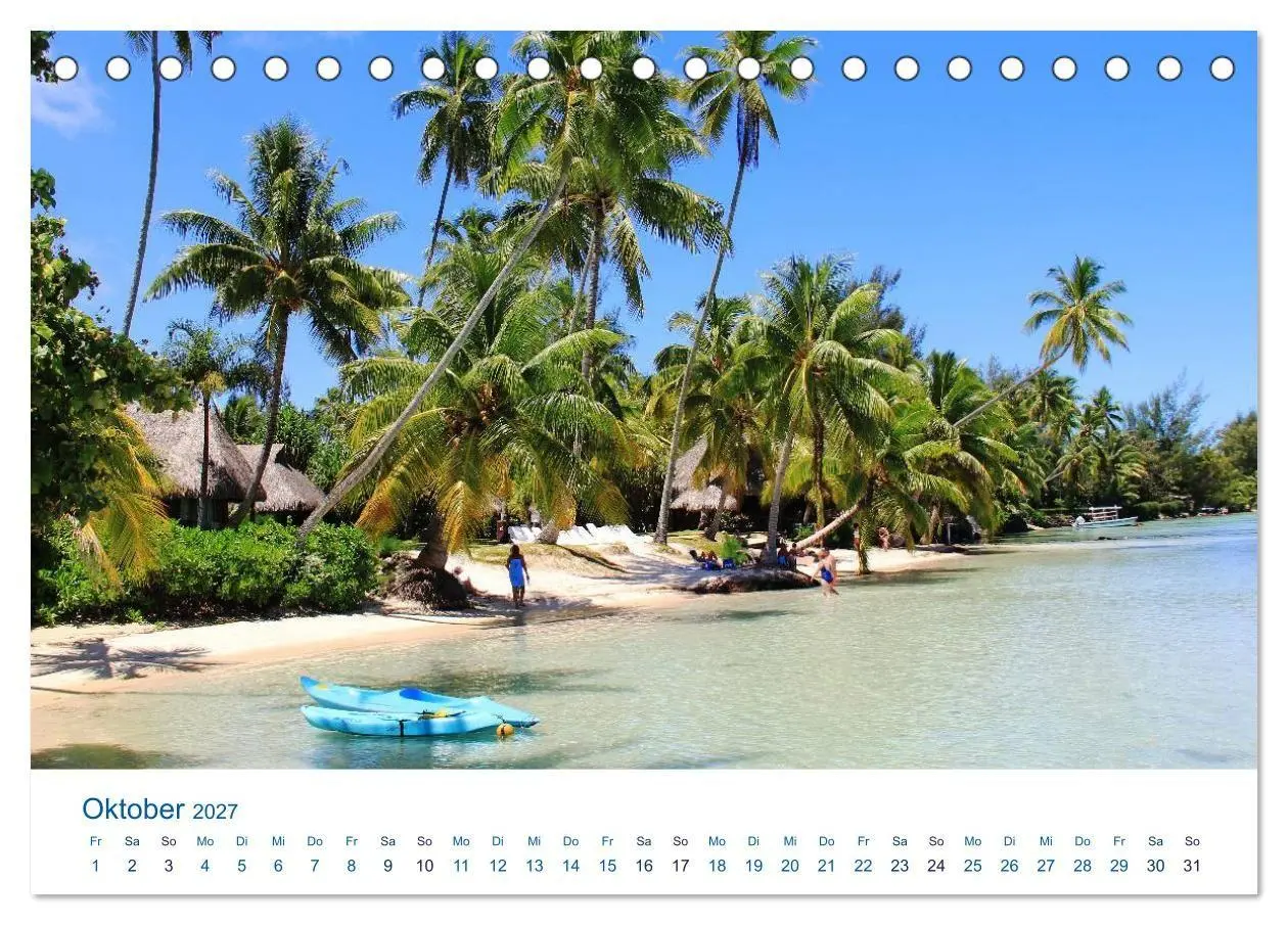 Bild: 9783569943926 | Südsee-Insel Mo'orea (Tischkalender 2027 DIN A5 quer), CALVENDO...