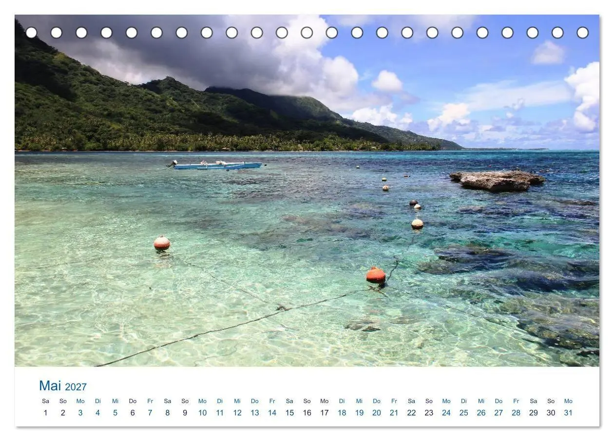 Bild: 9783569943926 | Südsee-Insel Mo'orea (Tischkalender 2027 DIN A5 quer), CALVENDO...