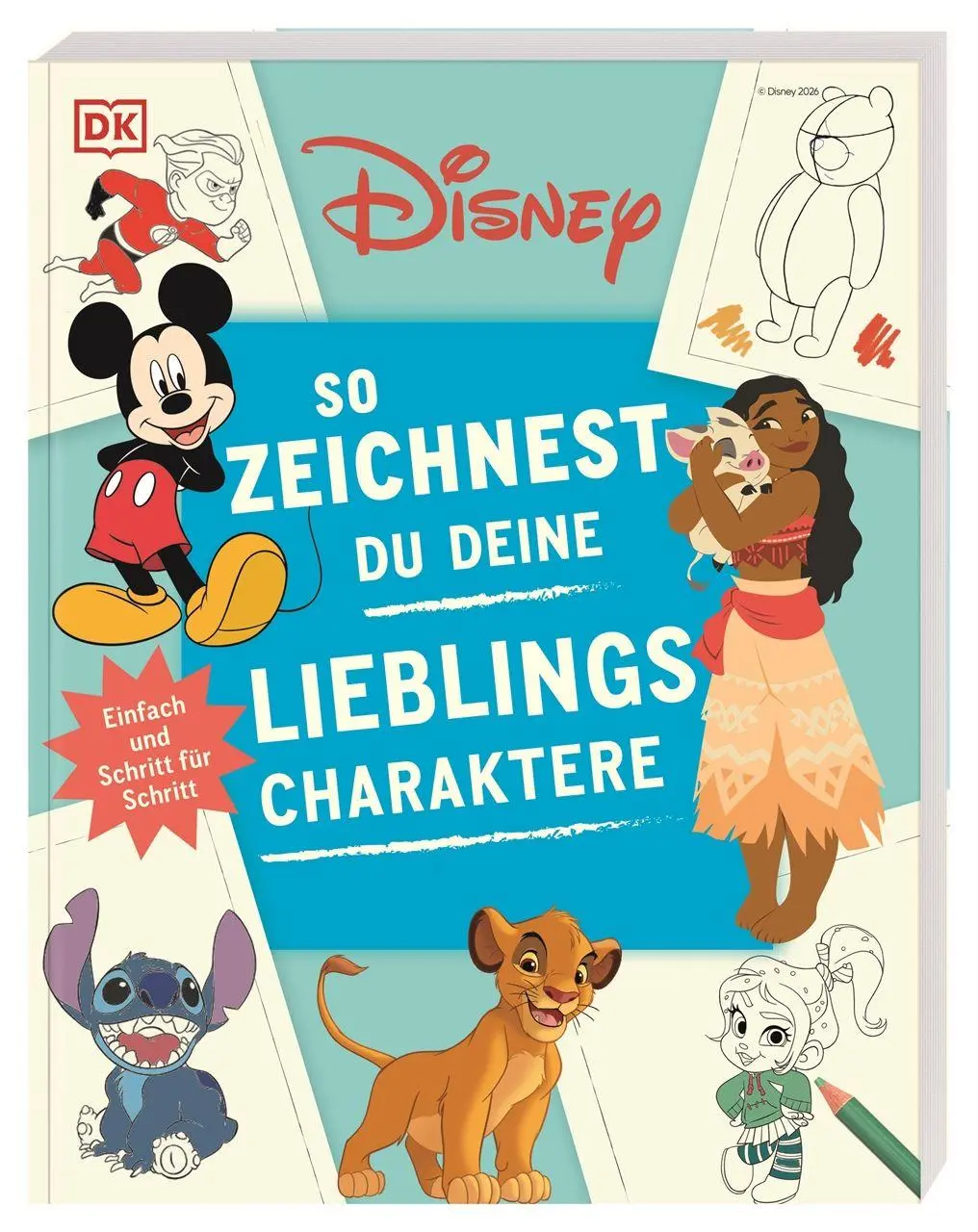 Cover: 9783831053926 | Disney. So zeichnest du deine Lieblingscharaktere | DK Verlag | Buch