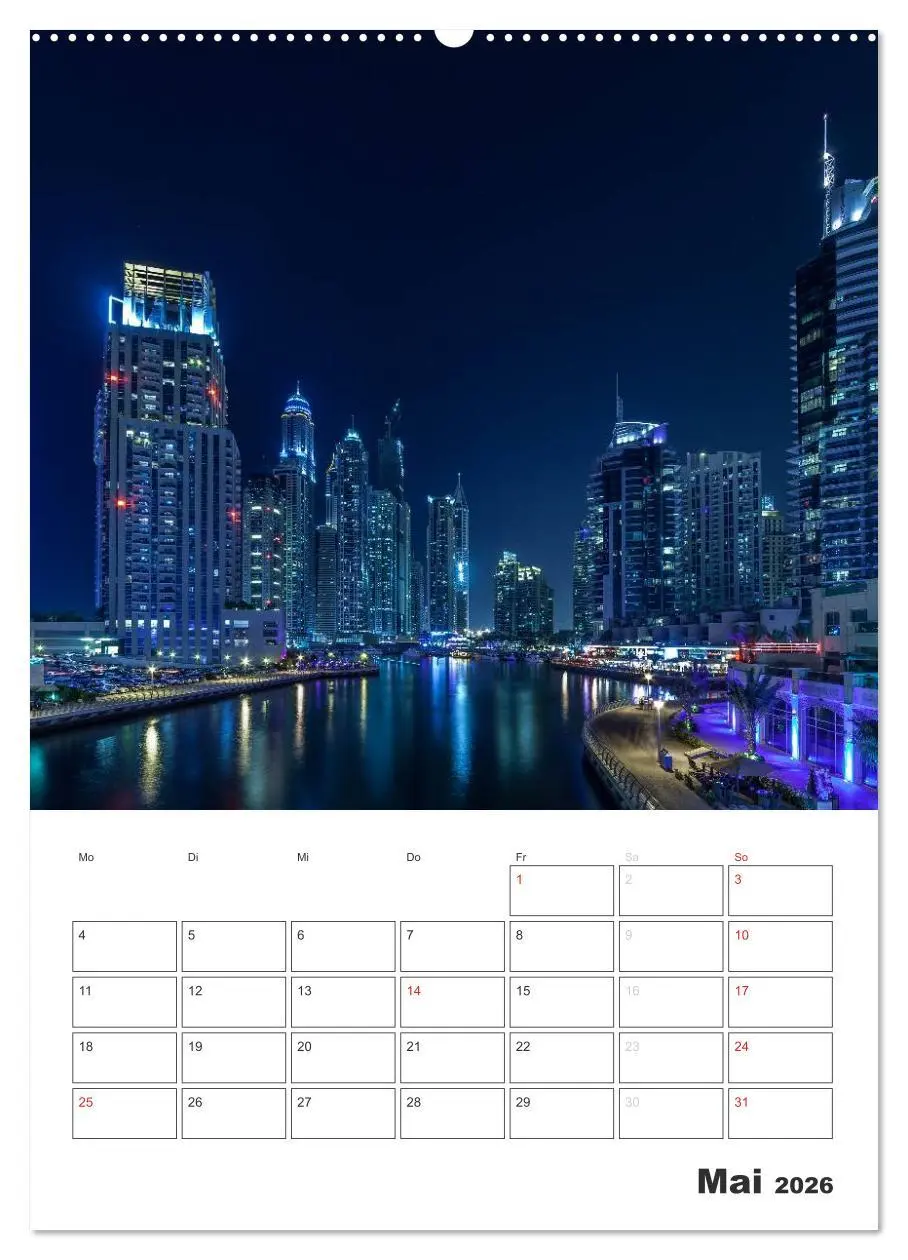 Bild: 9783516434026 | Vertical Dubai 2026 (Wandkalender 2026 DIN A2 hoch), CALVENDO...