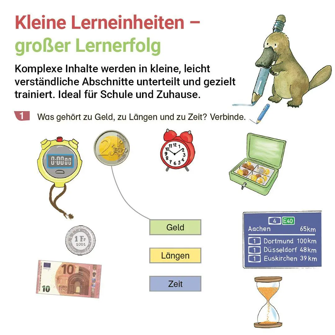 Bild: 9783619254026 | Rechnen mit Rico Schnabel Klasse 2, Heft 3 - Selbstständig Größen...