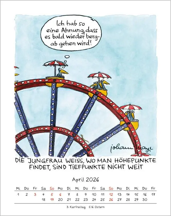 Bild: 9783731884026 | Jungfrau 2026 | Verlag Korsch | Kalender | Spiralbindung | 13 S.