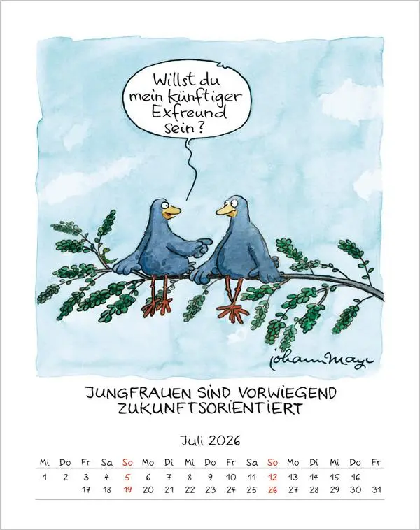 Bild: 9783731884026 | Jungfrau 2026 | Verlag Korsch | Kalender | Spiralbindung | 13 S.