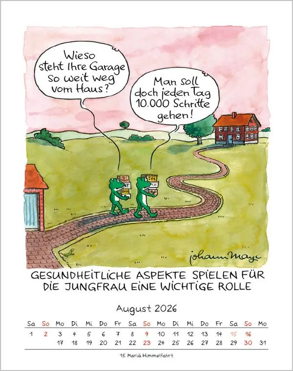 Bild: 9783731884026 | Jungfrau 2026 | Verlag Korsch | Kalender | Spiralbindung | 13 S.