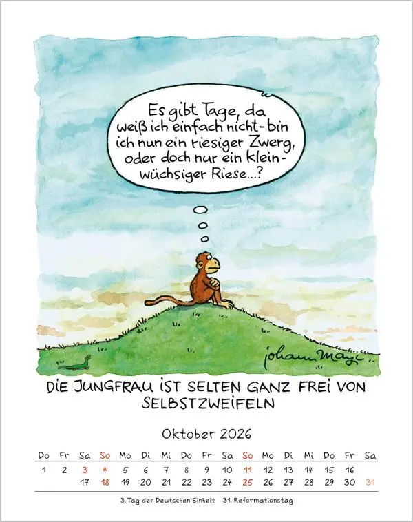 Bild: 9783731884026 | Jungfrau 2026 | Verlag Korsch | Kalender | Spiralbindung | 13 S.