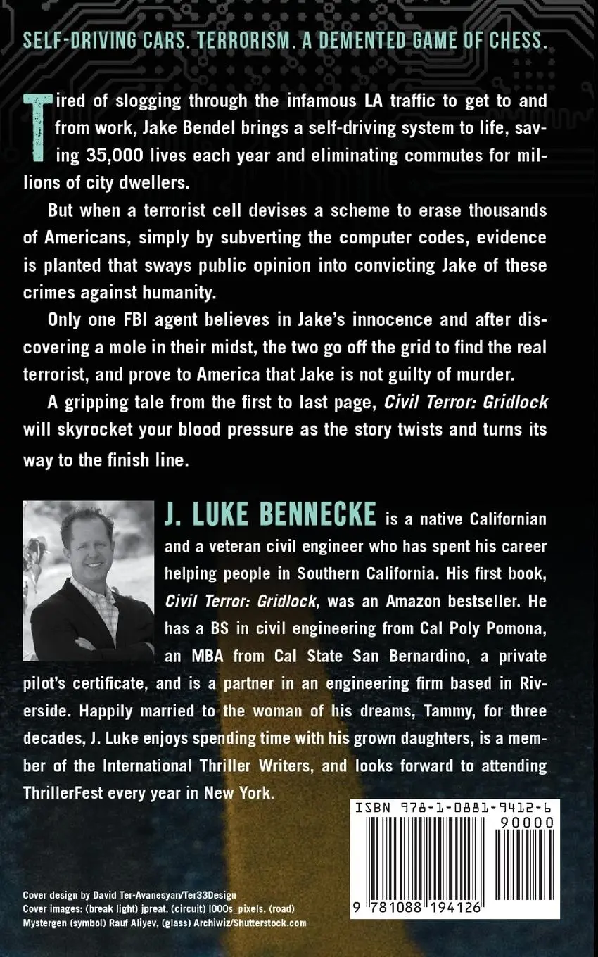 Rückseite: 9781088194126 | Civil Terror | Gridlock | J. Luke Bennecke | Taschenbuch | Englisch