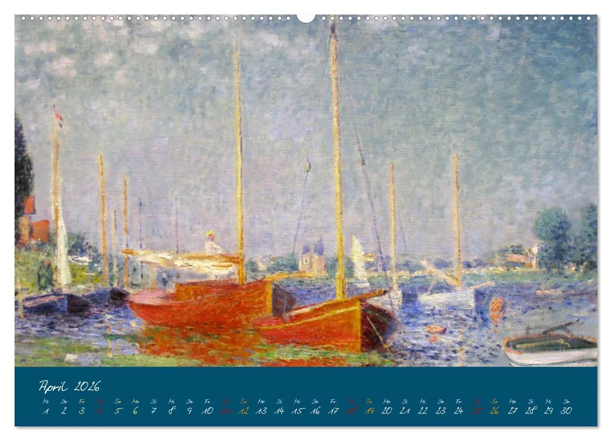 Bild: 9783457264126 | Typisch Monet (Wandkalender 2026 DIN A2 quer), CALVENDO Monatskalender
