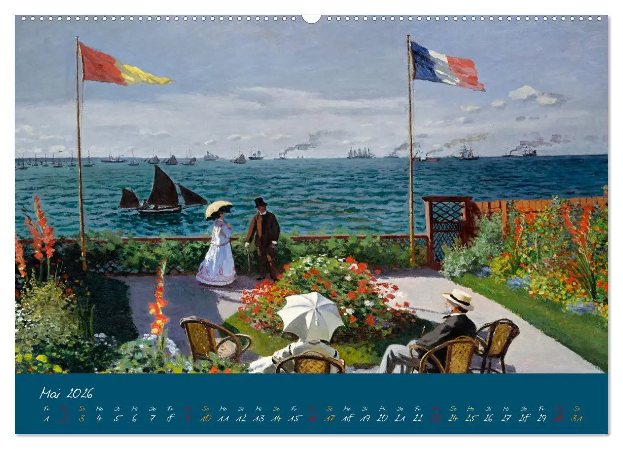 Bild: 9783457264126 | Typisch Monet (Wandkalender 2026 DIN A2 quer), CALVENDO Monatskalender