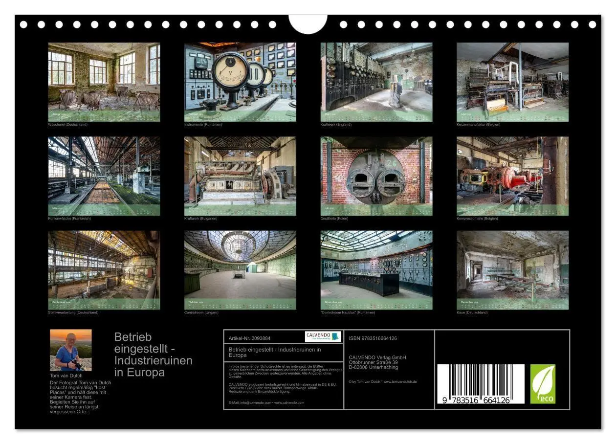 Bild: 9783516664126 | Betrieb eingestellt - Industrieruinen in Europa (Wandkalender 2026...