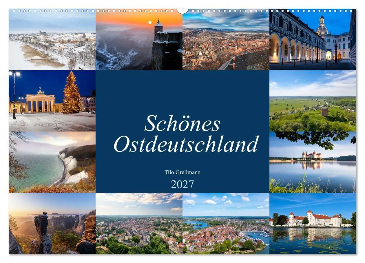 Cover: 9783569444126 | Schönes Ostdeutschland (Wandkalender 2027 DIN A2 quer), CALVENDO...