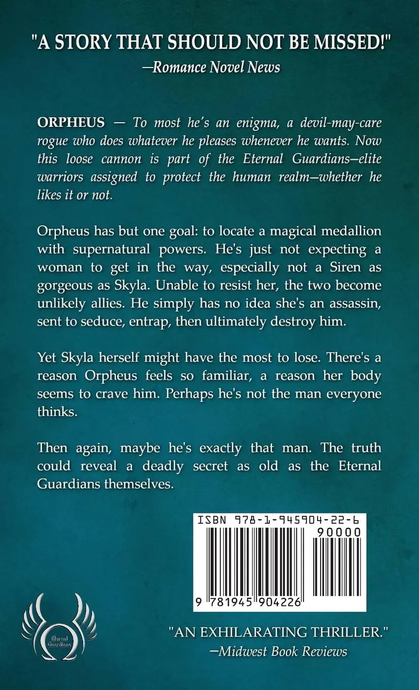 Rückseite: 9781945904226 | Enraptured | Eternal Guardians #4 | Elisabeth Naughton | Taschenbuch