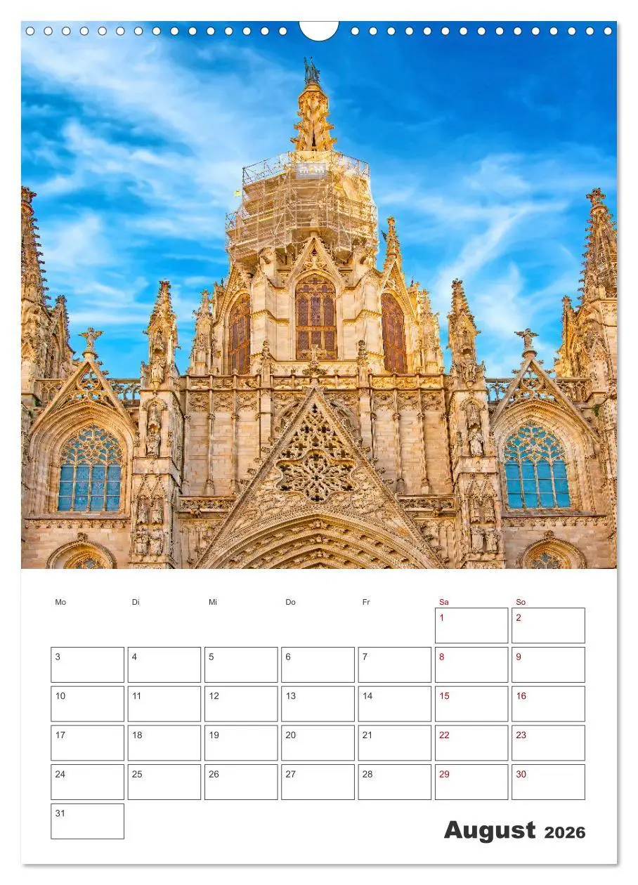 Bild: 9783516344226 | Barcelona - Urlaubsplaner (Wandkalender 2026 DIN A3 hoch), CALVENDO...