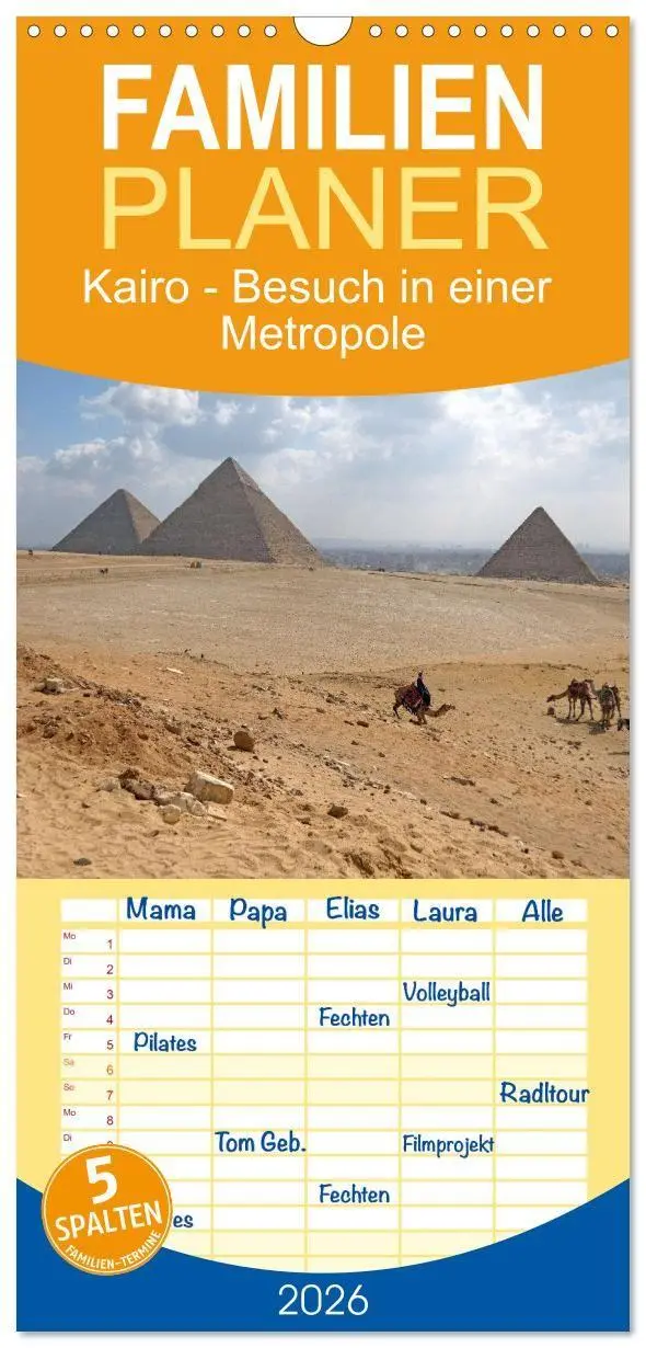 Cover: 9783516724226 | Familienplaner 2026 - Kairo - Besuch in einer Metropole mit 5...