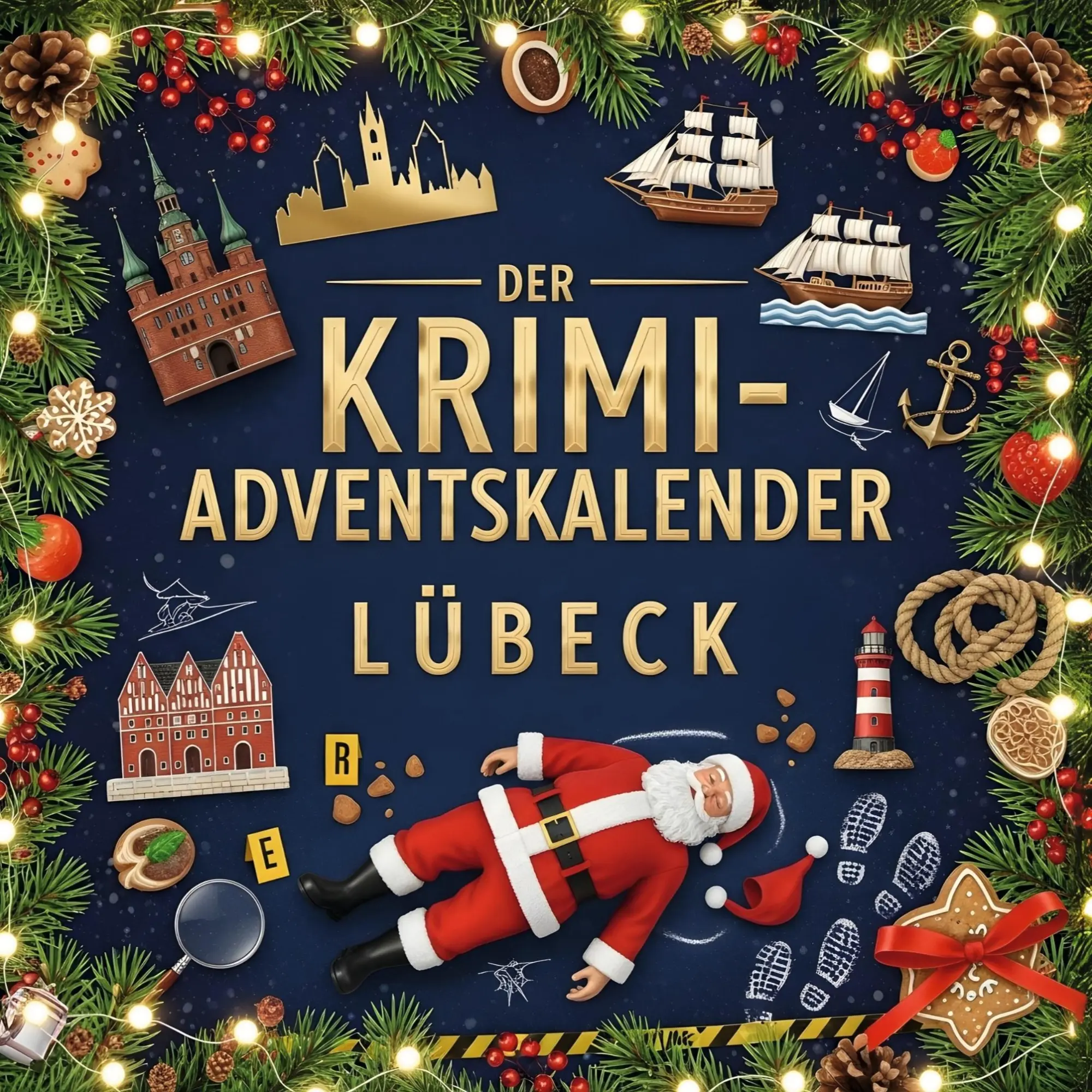 Cover: 9783695304226 | Der Krimi-Adventskalender Lübeck | Mordsverdächtig in 24 Akten | Buch