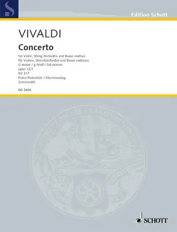 Cover: 9790001044226 | Concert 01 G Opus 12 Rv317 | Antonio Vivaldi | Buch | Deutsch | 1984