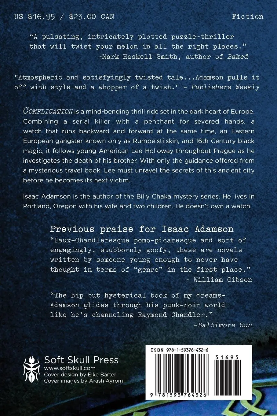 Rückseite: 9781593764326 | Complication | A Novel | Isaac Adamson | Taschenbuch | Englisch | 2012