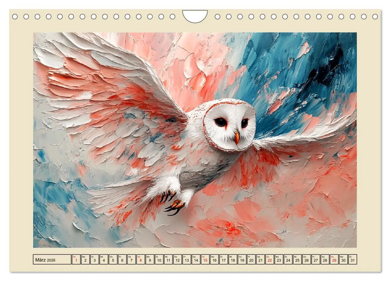 Bild: 9783457314326 | Bunte Eulenpoesie. Kunstvolle Vögel in Ölgemälde-Optik...