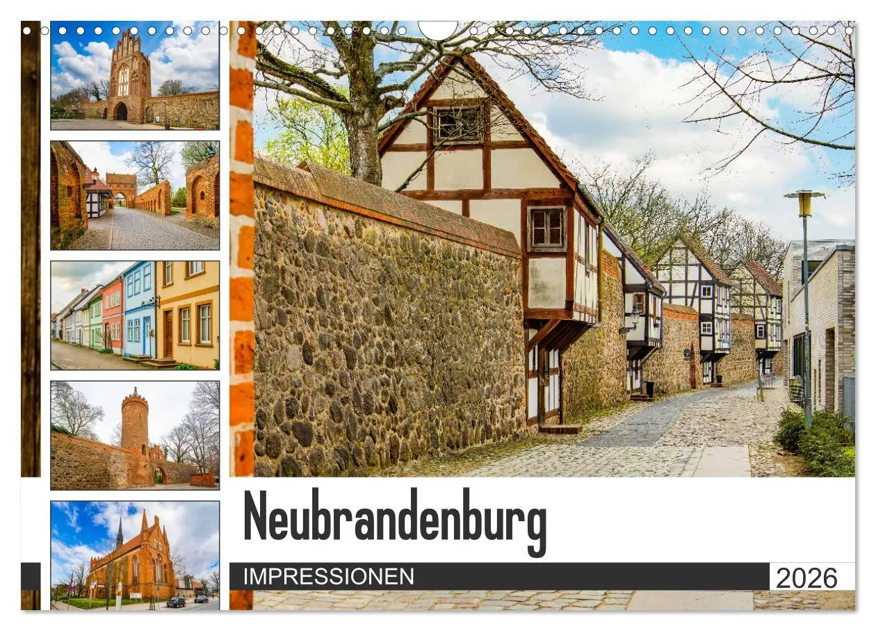 Cover: 9783457794326 | Neubrandenburg Impressionen (Wandkalender 2026 DIN A3 quer),...