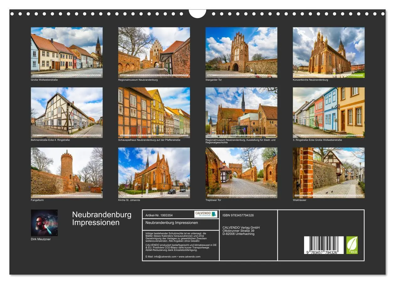 Bild: 9783457794326 | Neubrandenburg Impressionen (Wandkalender 2026 DIN A3 quer),...