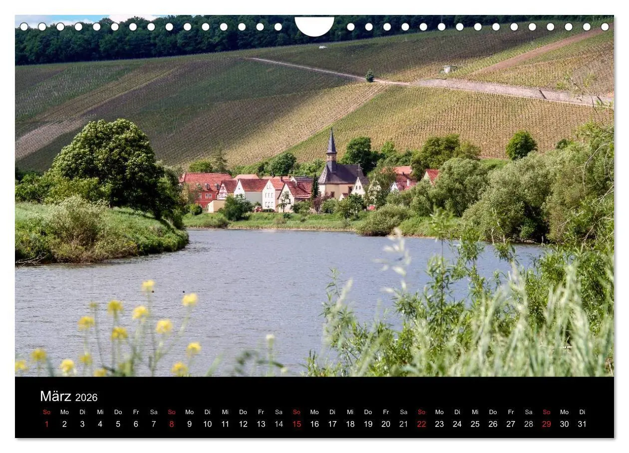 Bild: 9783516024326 | Sommerach - Perle der Mainschleife (Wandkalender 2026 DIN A4 quer),...