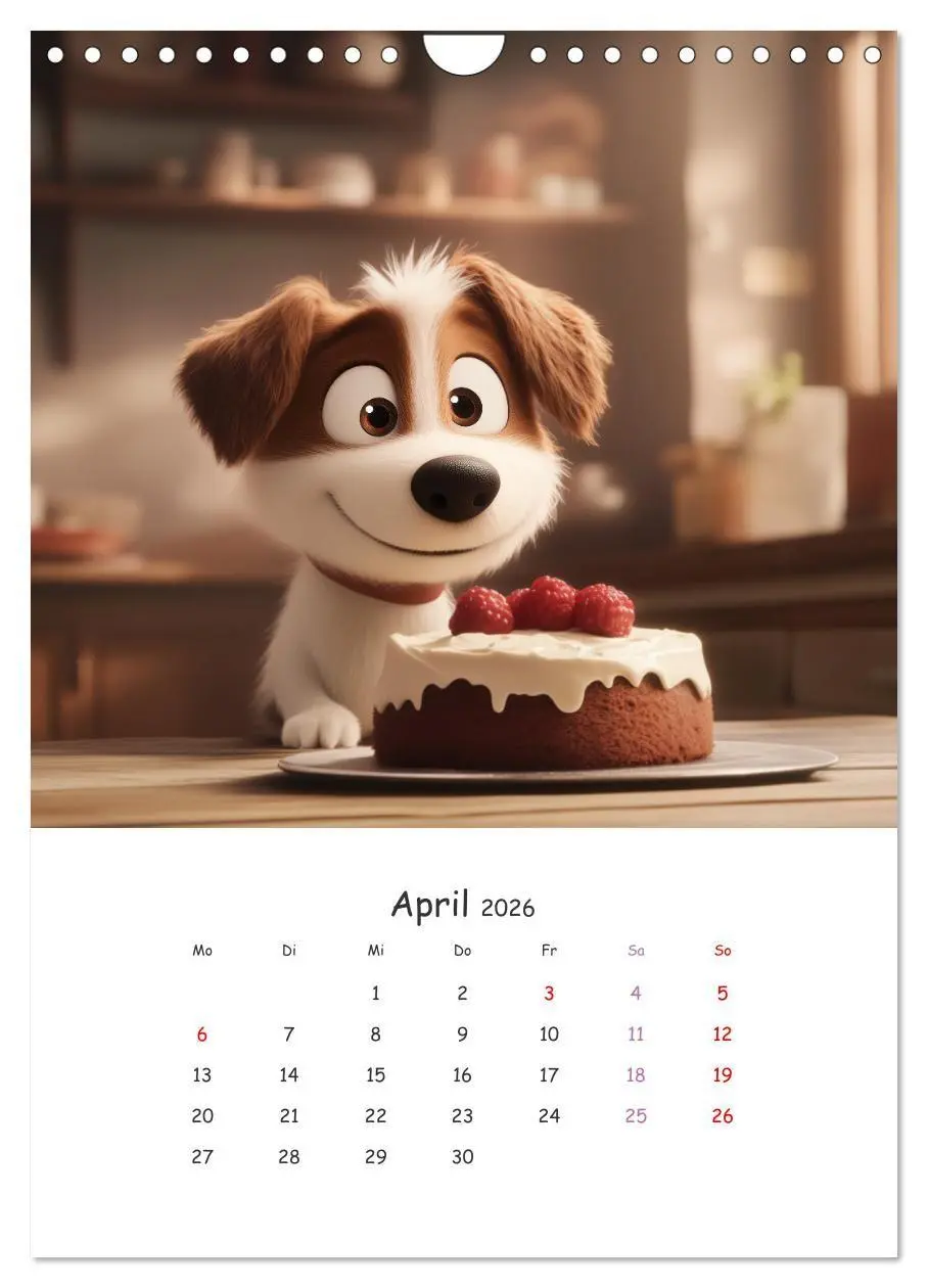 Bild: 9783516704426 | Fellnasen am Küchentisch - 12 KI-Motive mit Hunden (Wandkalender...