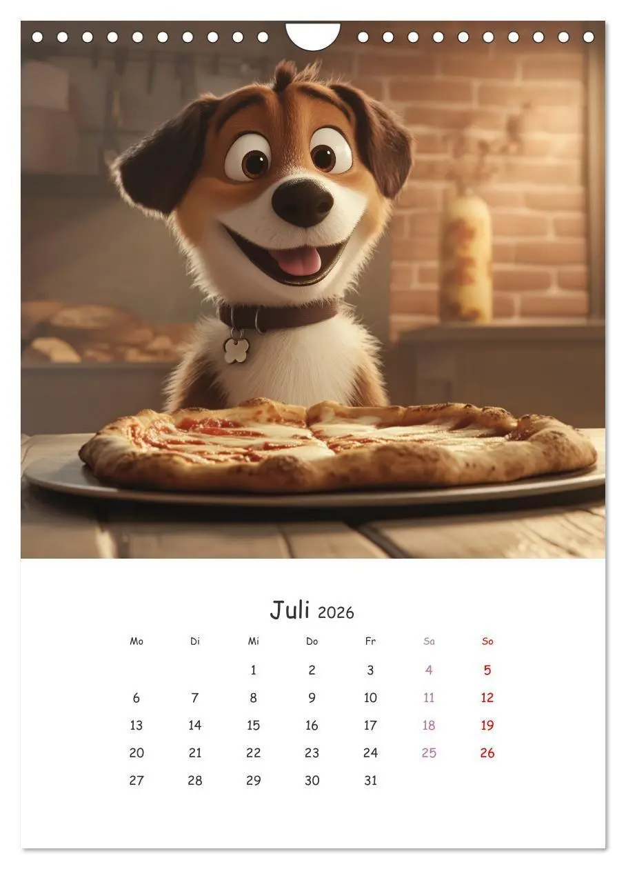 Bild: 9783516704426 | Fellnasen am Küchentisch - 12 KI-Motive mit Hunden (Wandkalender...