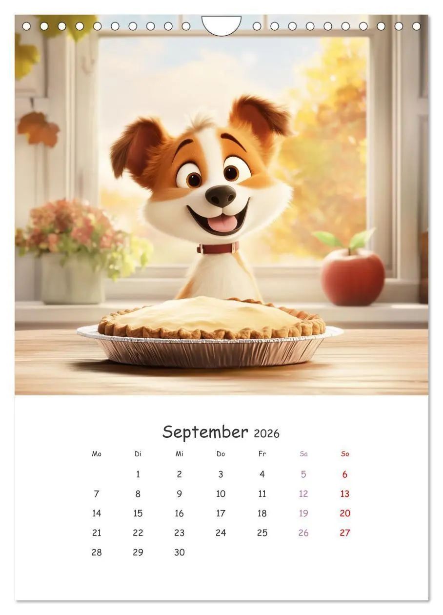 Bild: 9783516704426 | Fellnasen am Küchentisch - 12 KI-Motive mit Hunden (Wandkalender...
