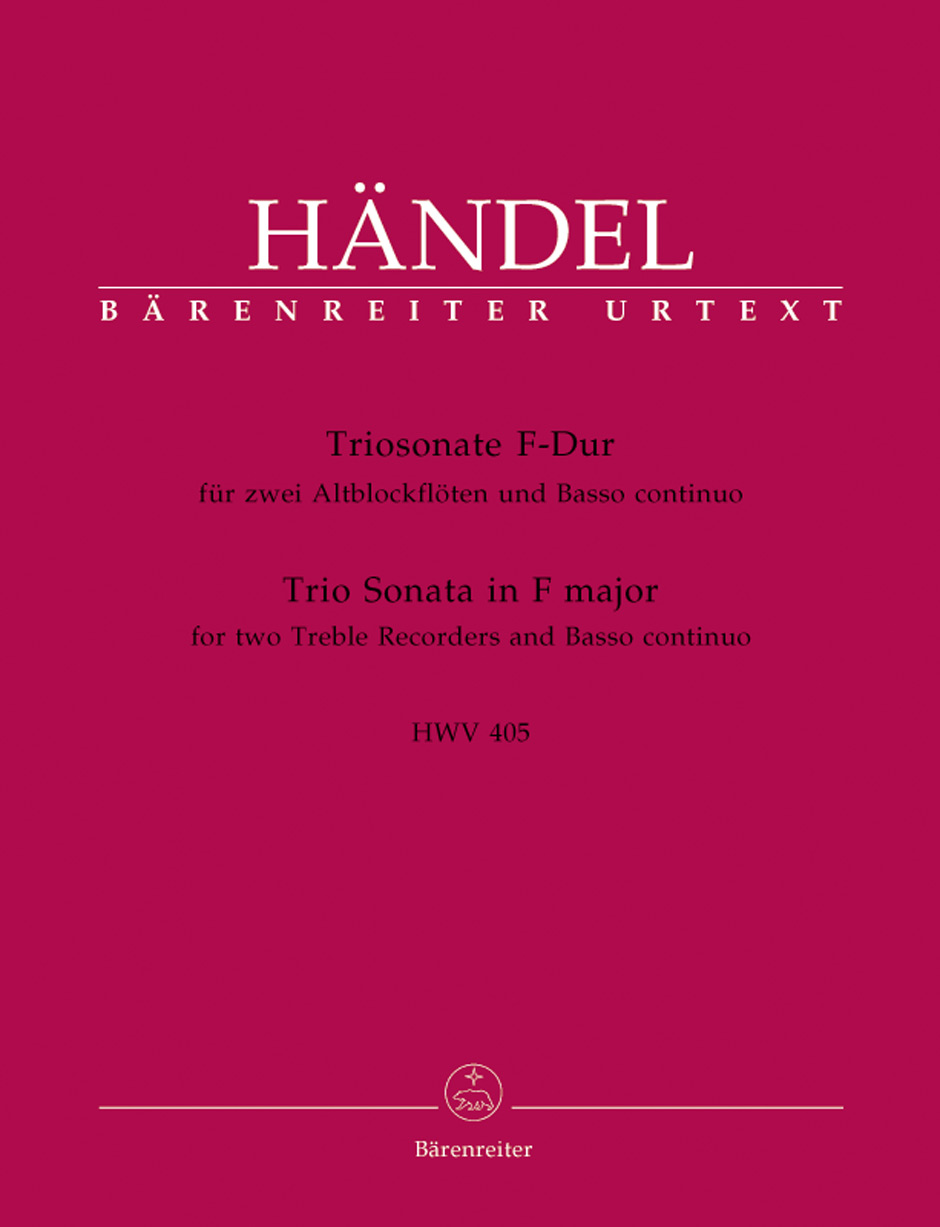 Cover: 9790006524426 | Trio Sonata in F major | Georg Friedrich Händel | Partitur + Stimmen