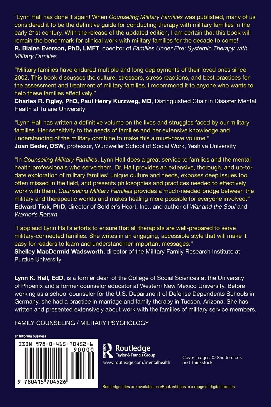 Rückseite: 9780415704526 | Counseling Military Families | Lynn K. Hall | Taschenbuch | Englisch