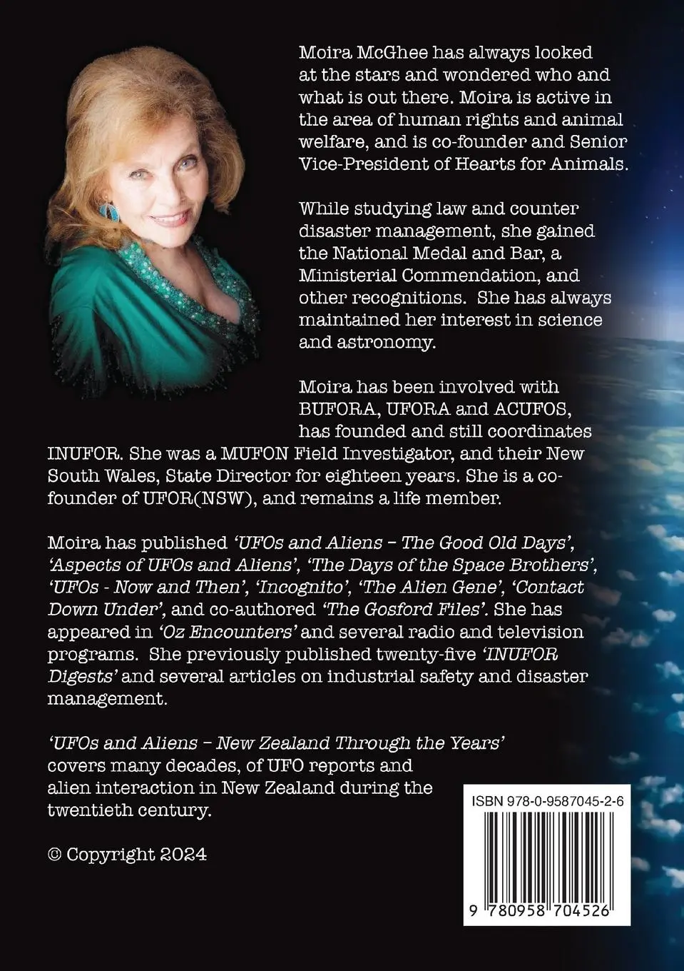 Rückseite: 9780958704526 | New Zealand Through the Years | UFOs and Aliens in New Zealand | Buch