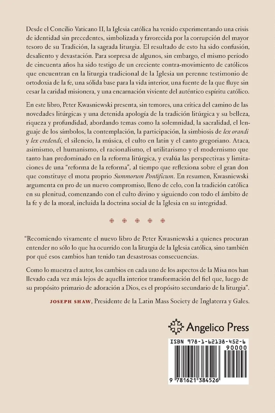 Rückseite: 9781621384526 | Resurgimiento en medio de la crisis | Peter Kwasniewski | Taschenbuch