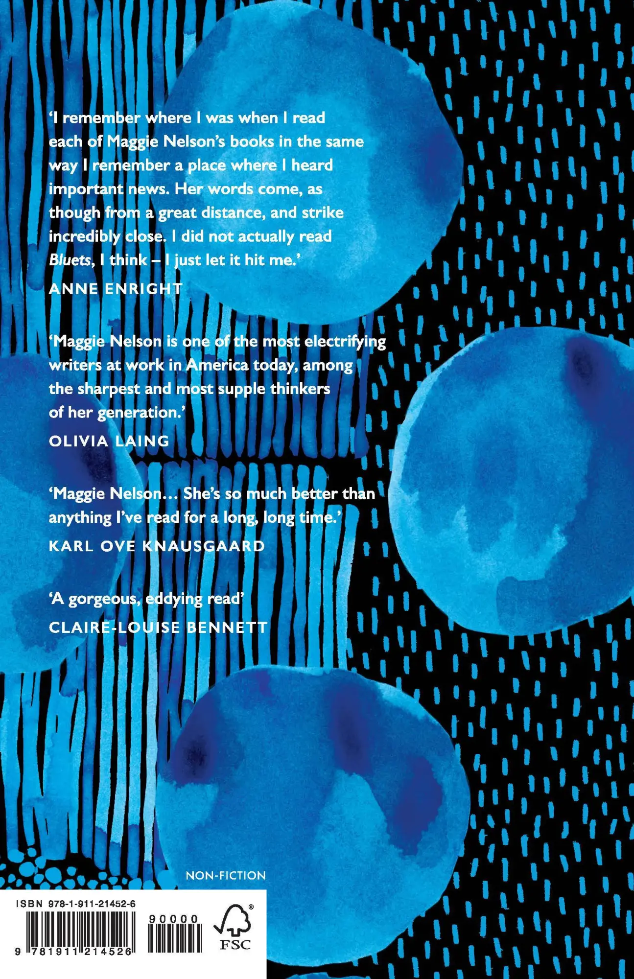 Rückseite: 9781911214526 | Bluets | Maggie Nelson | Buch | 99 S. | Englisch | 2017