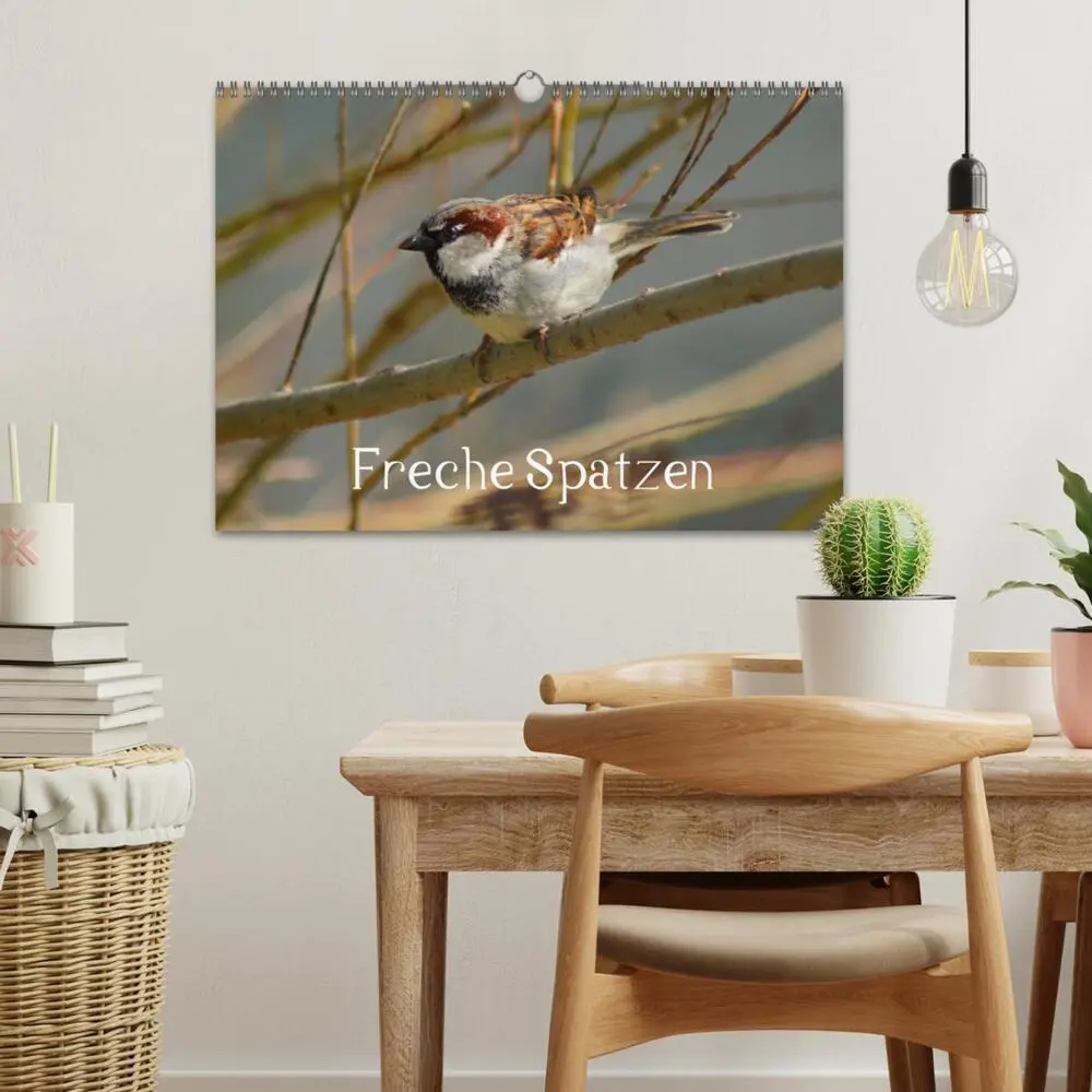 Bild: 9783435824526 | Freche Spatzen (Wandkalender 2025 DIN A3 quer), CALVENDO...