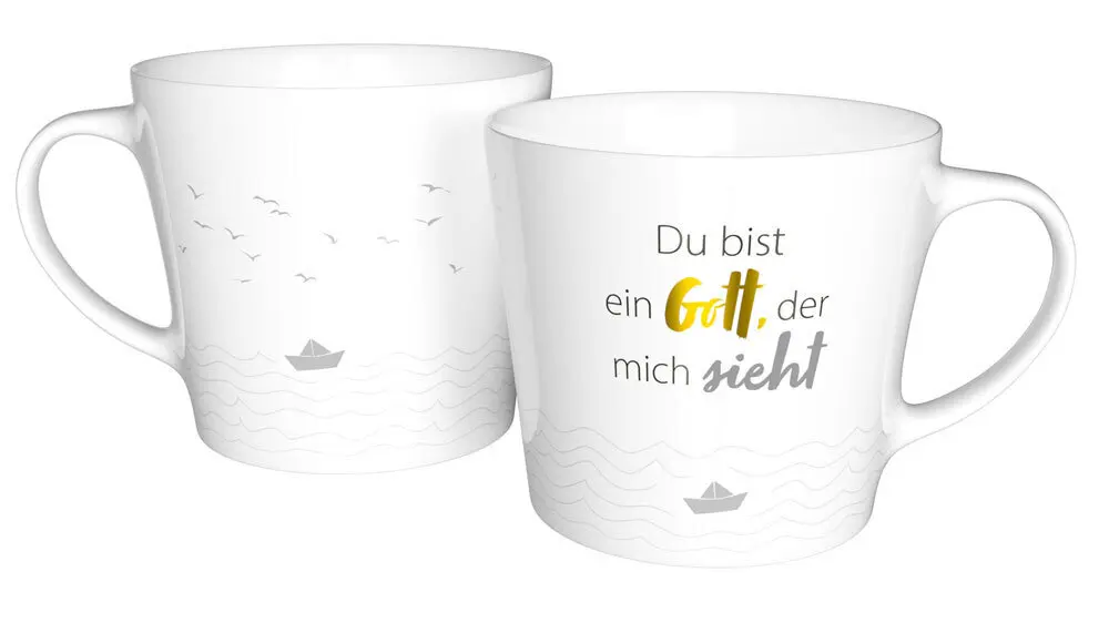 Cover: 4029856844626 | Du bist ein Gott, der mich sieht - Tasse | Tasse mit Gold | Sonstiges
