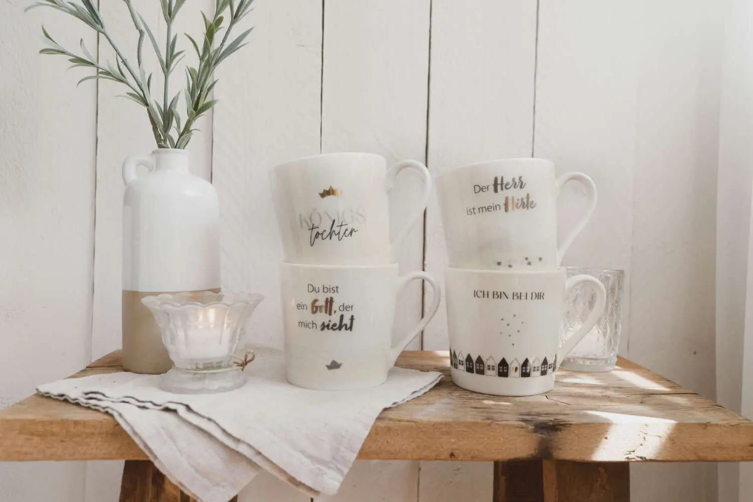 Bild: 4029856844626 | Du bist ein Gott, der mich sieht - Tasse | Tasse mit Gold | Sonstiges