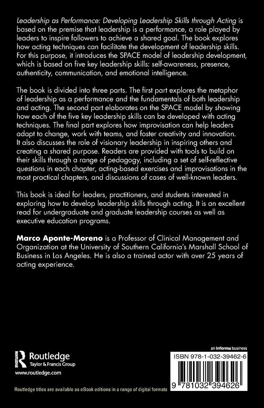 Rückseite: 9781032394626 | Leadership as Performance | Marco Aponte-Moreno | Taschenbuch | 2024