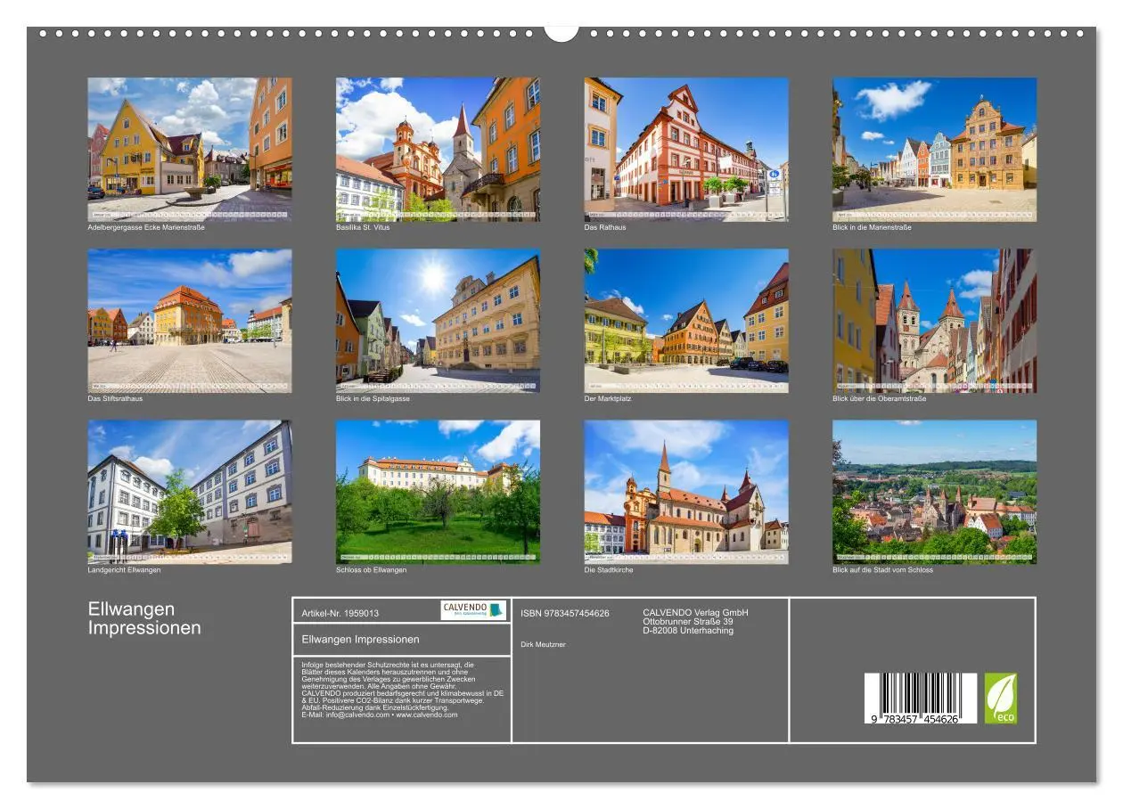 Bild: 9783457454626 | Ellwangen Impressionen (hochwertiger Premium Wandkalender 2026 DIN...