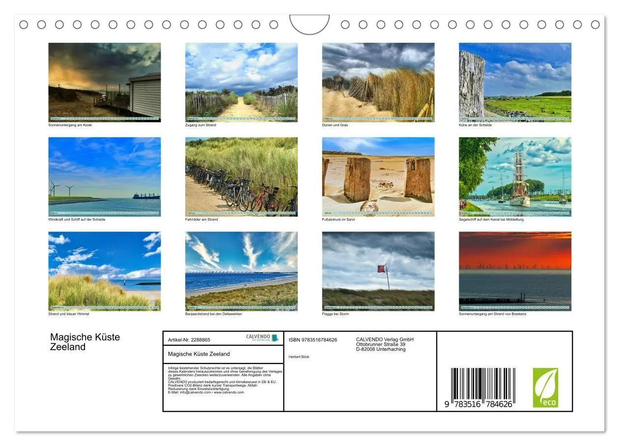 Bild: 9783516784626 | Magische Küste Zeeland (Wandkalender 2027 DIN A4 quer), CALVENDO...