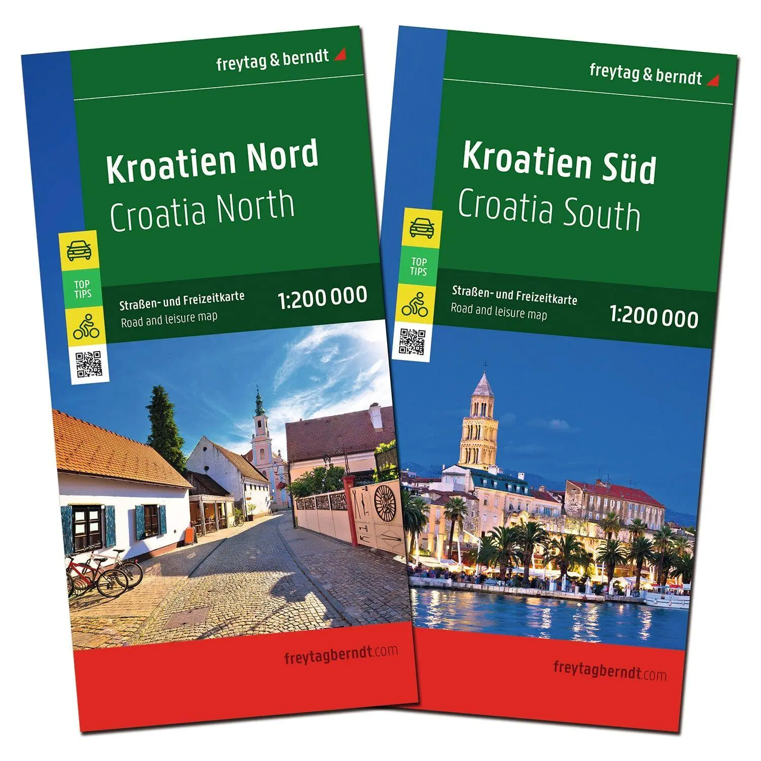 Cover: 9783707924626 | freytag &amp; berndt Straßenkarte Kroatien Set 1:200.000 | Berndt | 2025