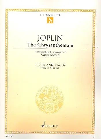 Cover: 9790001174626 | The Chrysanthemum | Scott Joplin | Songbuch (Flöte) | Buch
