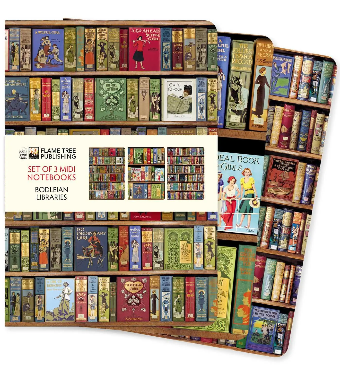 Cover: 9781839644726 | Bodleian Libraries Set of 3 MIDI Notebooks | Flame Tree Publishing