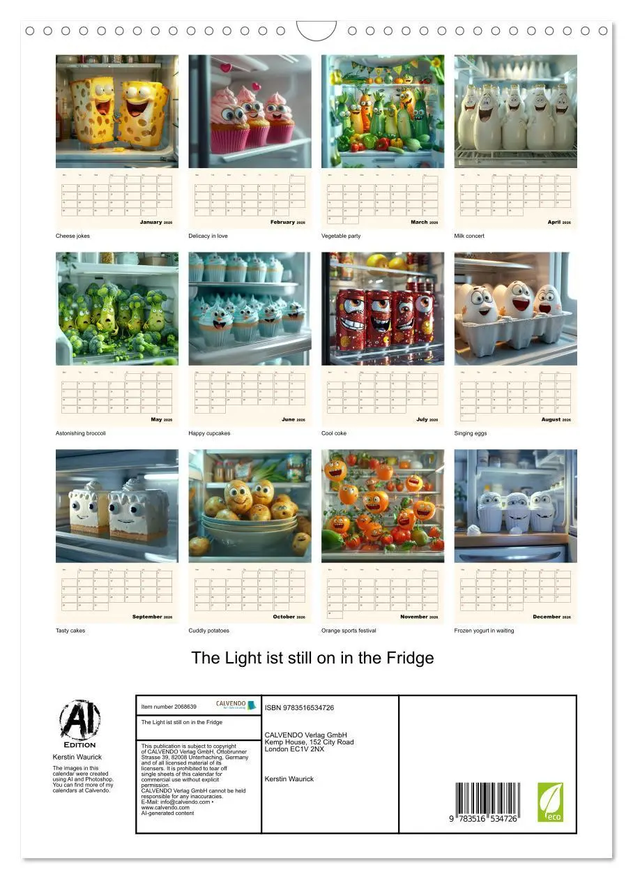 Bild: 9783516534726 | The Light ist still on in the Fridge (Wall Calendar 2026 DIN A3...