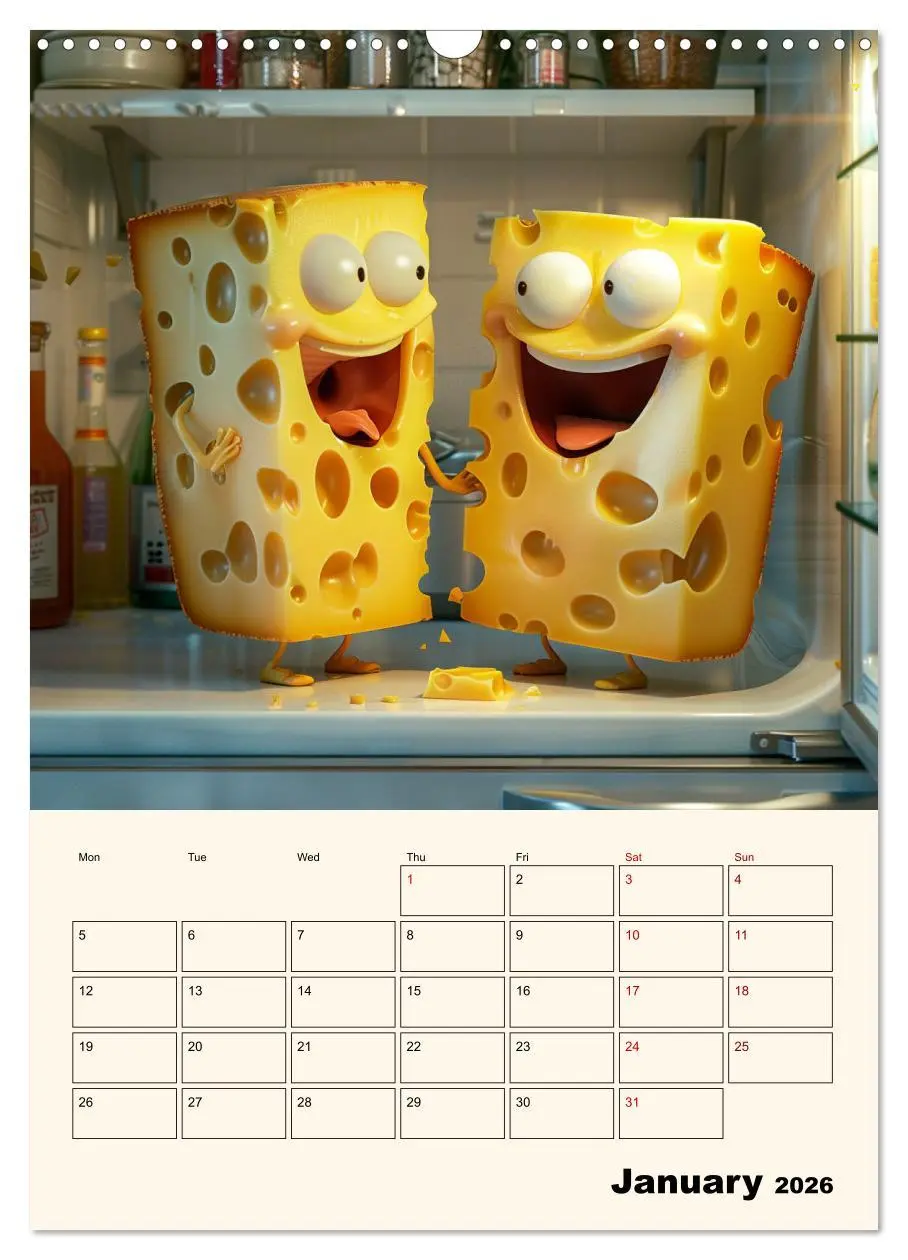 Bild: 9783516534726 | The Light ist still on in the Fridge (Wall Calendar 2026 DIN A3...