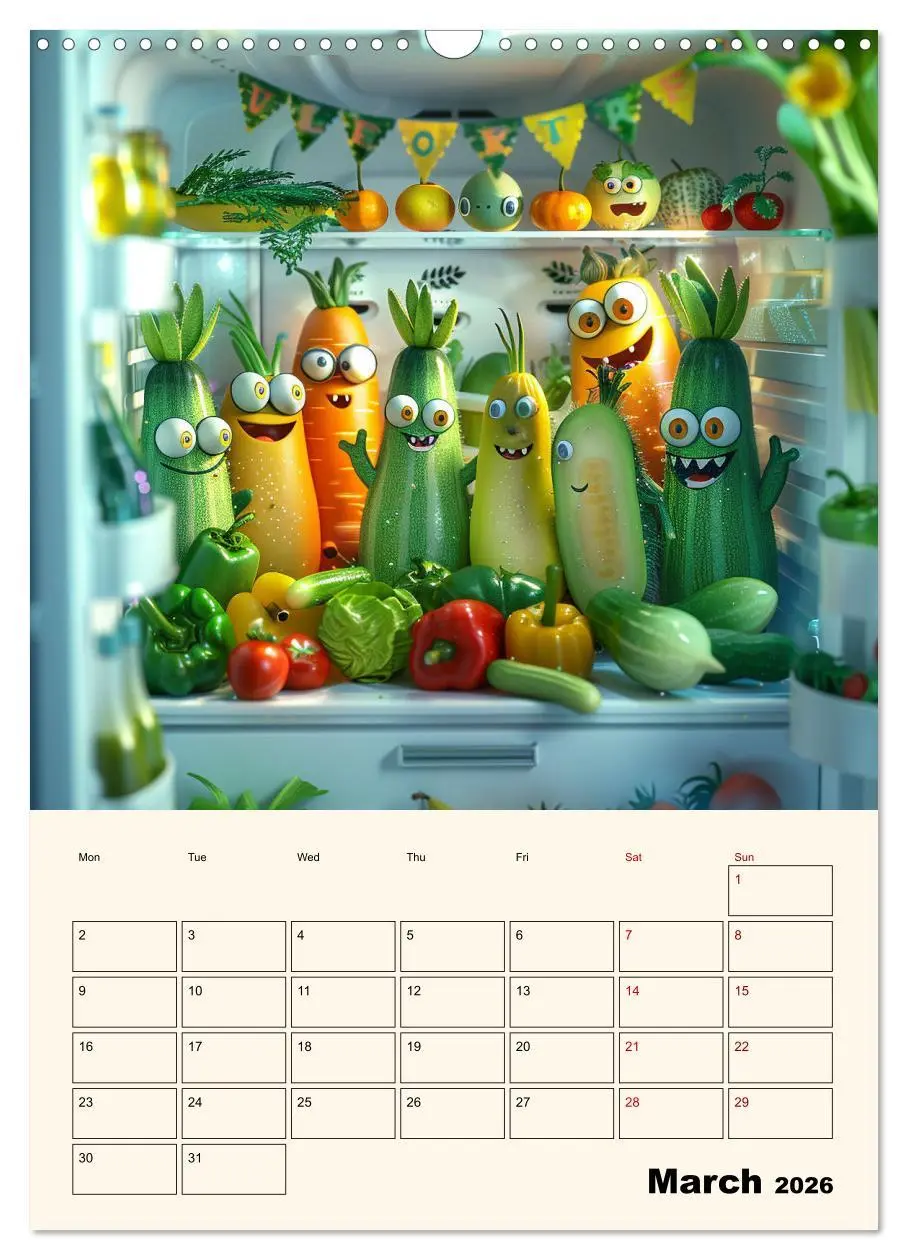 Bild: 9783516534726 | The Light ist still on in the Fridge (Wall Calendar 2026 DIN A3...