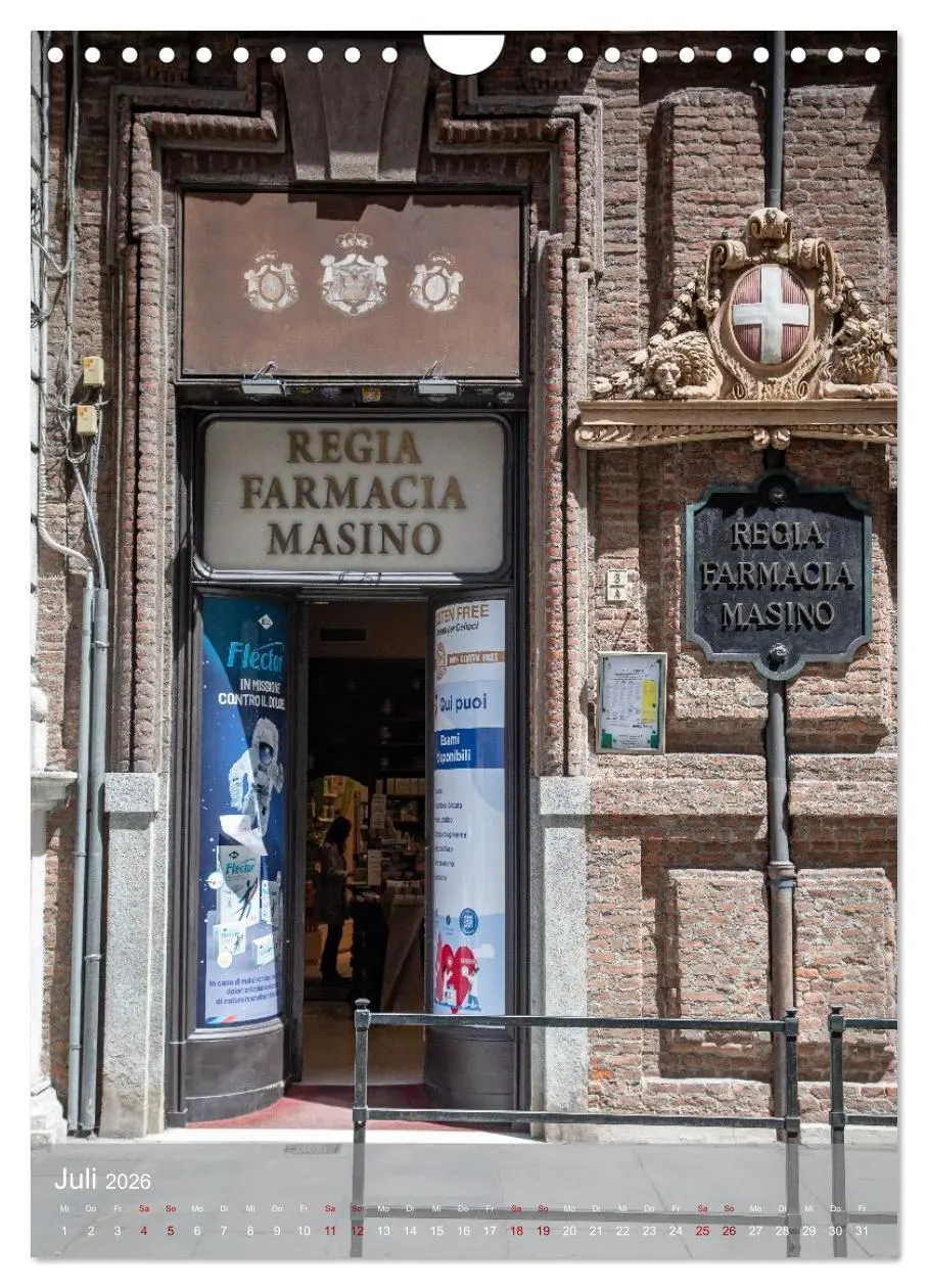 Bild: 9783516604726 | Turin. Geschichte und Architektur. (Wandkalender 2026 DIN A4 hoch),...