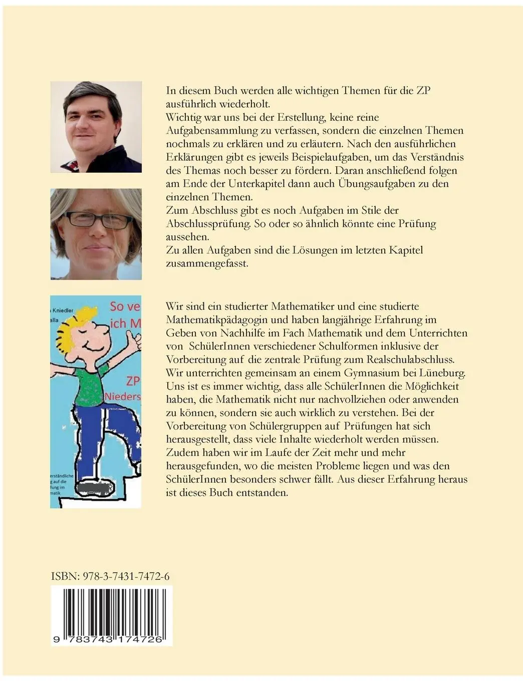 Rückseite: 9783743174726 | So versteh ich Mathe: ZP Niedersachsen | Florian Kniedler (u. a.)