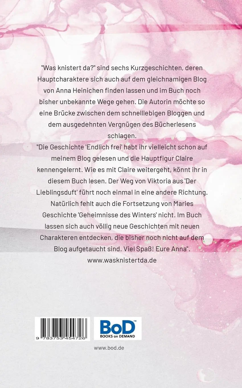 Rückseite: 9783753454726 | Was knistert da? | Eine Frau packt aus. | Anna Heinichen | Taschenbuch