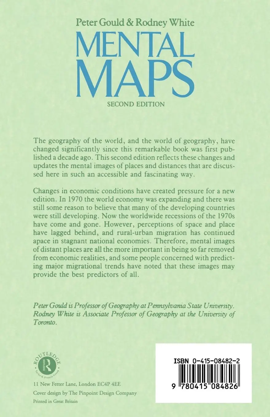 Rückseite: 9780415084826 | Mental Maps | Peter Gould | Taschenbuch | Englisch | 1986 | Routledge