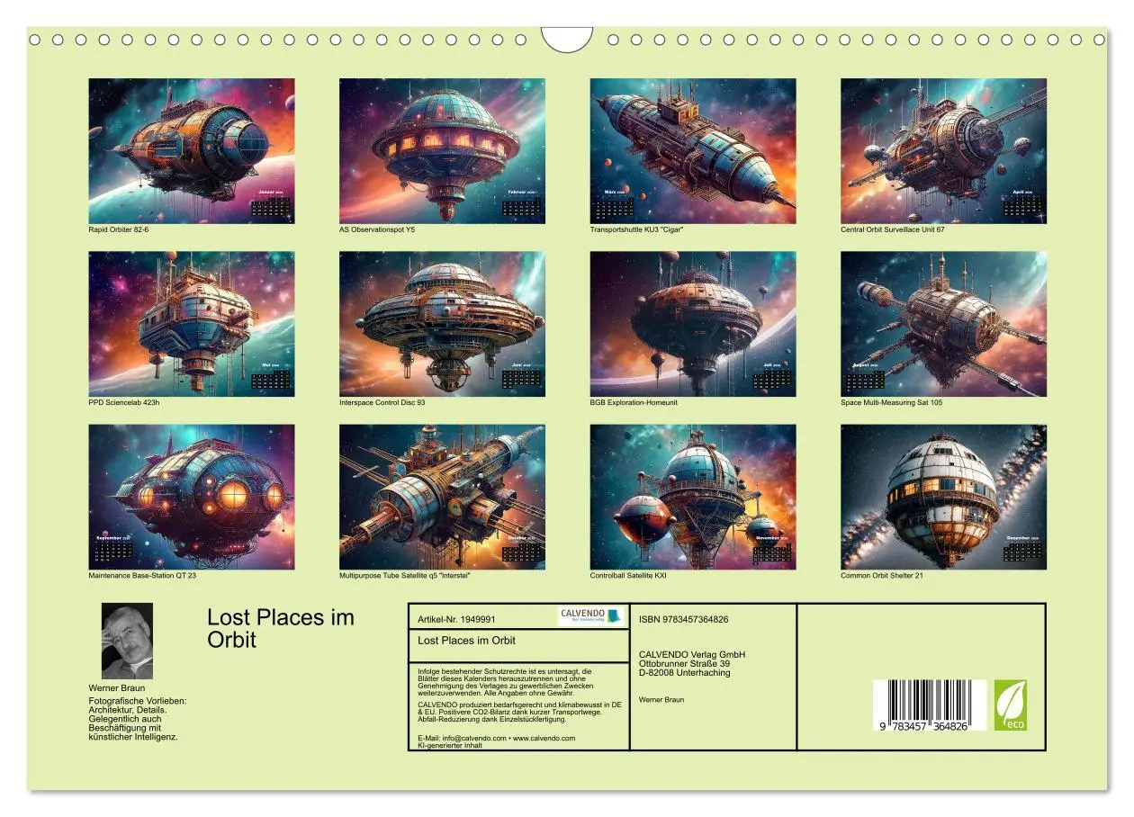 Bild: 9783457364826 | Lost Places im Orbit (Wandkalender 2026 DIN A3 quer), CALVENDO...